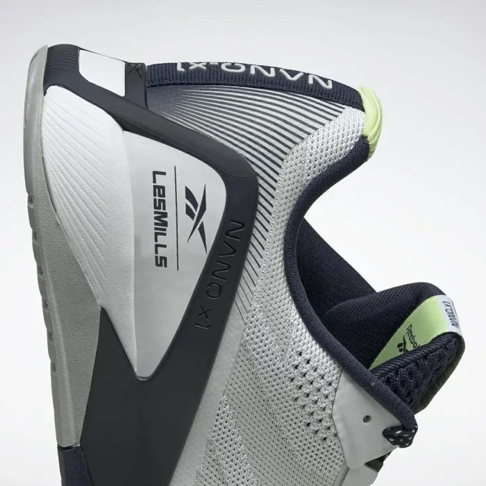 Les Mills Womens Reebok Nano X1 Training Shoes Les Mills White Vector Navy Pure Grey 3