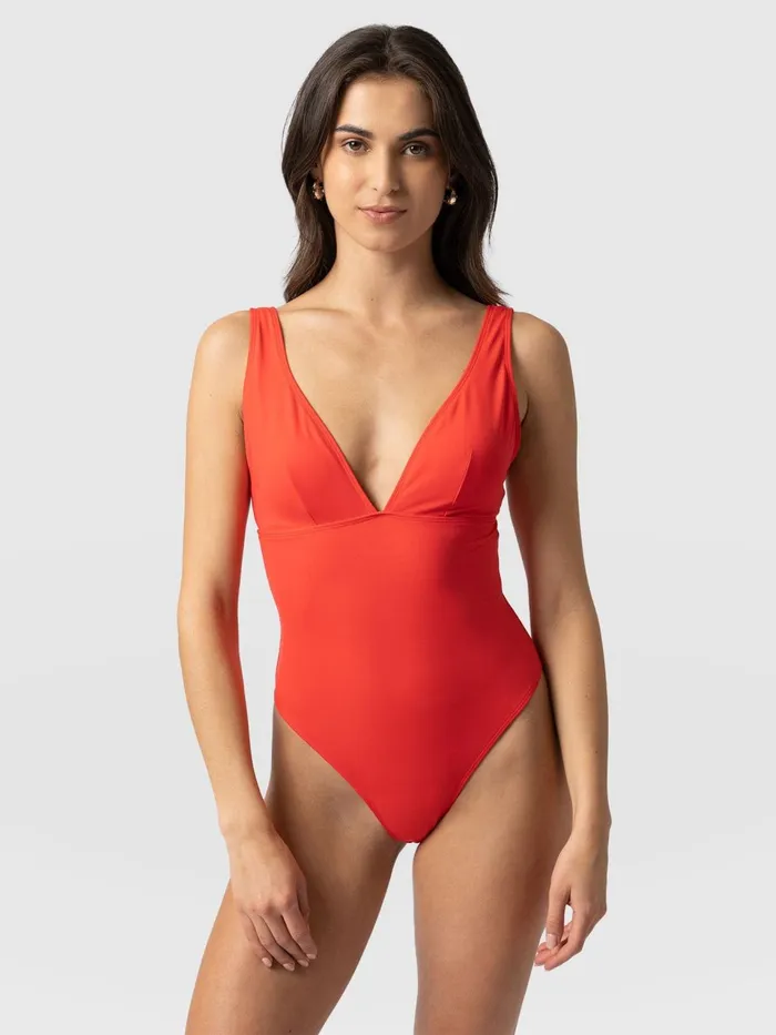 Levana Swimsuit 8211 Red Red Women Saint And Sofia Swimwear