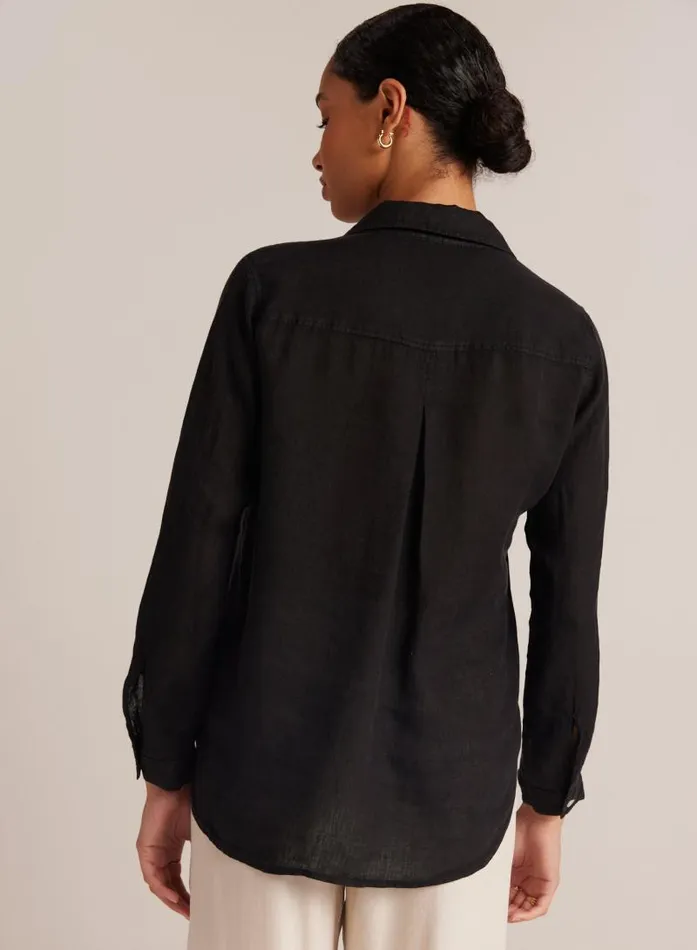 Linen Pocket Button Down 8211 Vintage Black Women Bella Dahl Button Down Linen Pocket Button Down 8211 Vintage Black Women Bella Dahl Button Down
