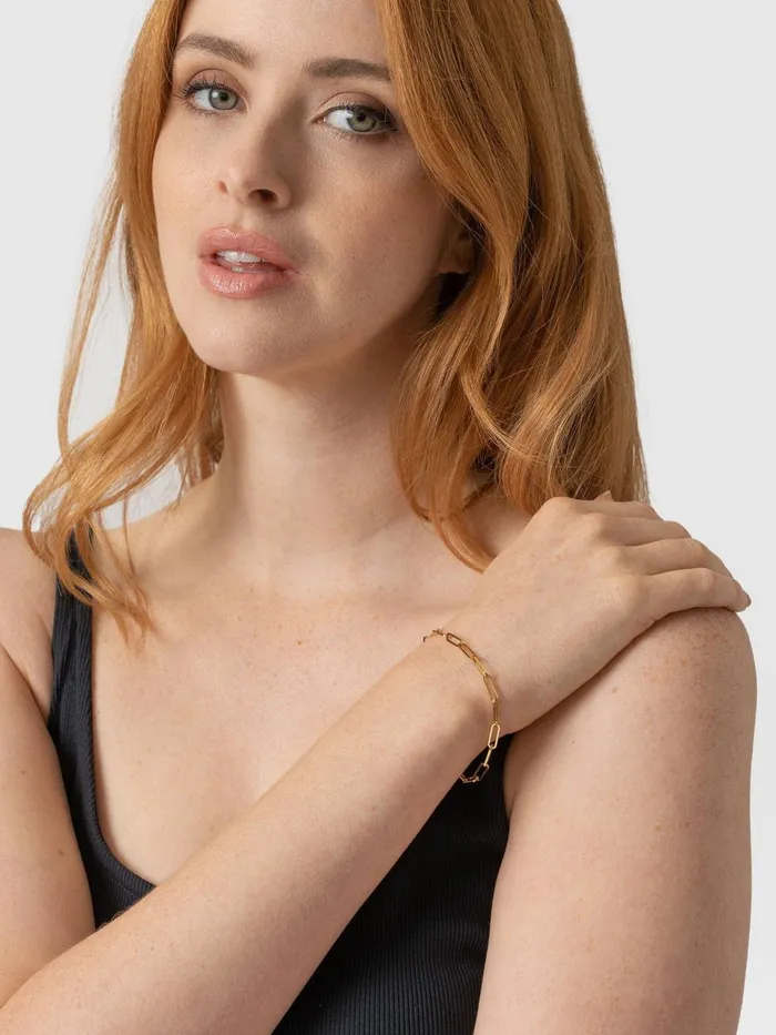 Link Chain Bracelet 8211 Gold Gold Women Saint And Sofia Bracelets