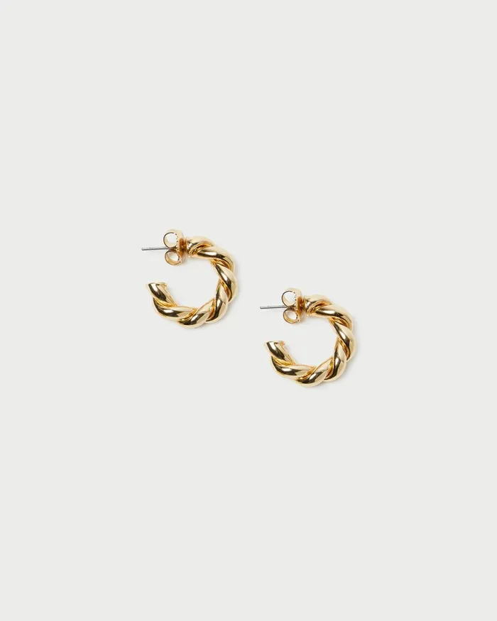 Loeffler Randall Atlas Gold Twisted Hoop Earrings L Jewelry L Accessories Women Jewelry