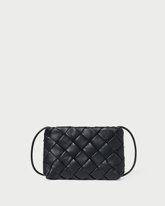 Loeffler Randall Auzeen Black Woven Shoulder Bag Women Shoulder Bags