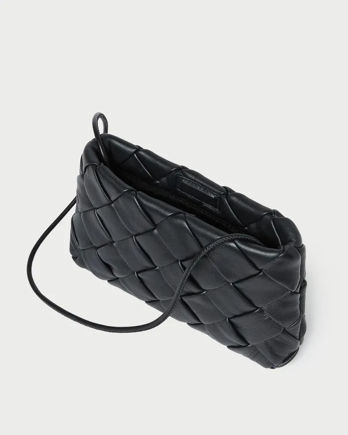Loeffler Randall Auzeen Black Woven Shoulder Bag Women Shoulder Bags Loeffler Randall Auzeen Black Woven Shoulder Bag Women Shoulder Bags