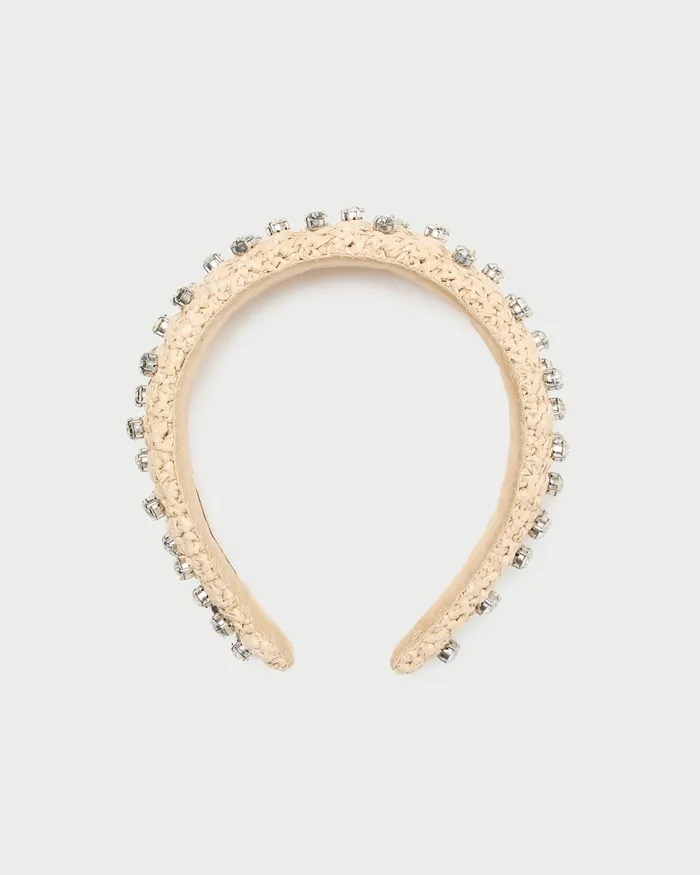 Loeffler Randall Bellamy NaturalCrystal Puffy Headband I Hair Accessories I Accessory Women Accessories Loeffler Randall Bellamy NaturalCrystal Puffy Headband I Hair Accessories I Accessory Women Accessories