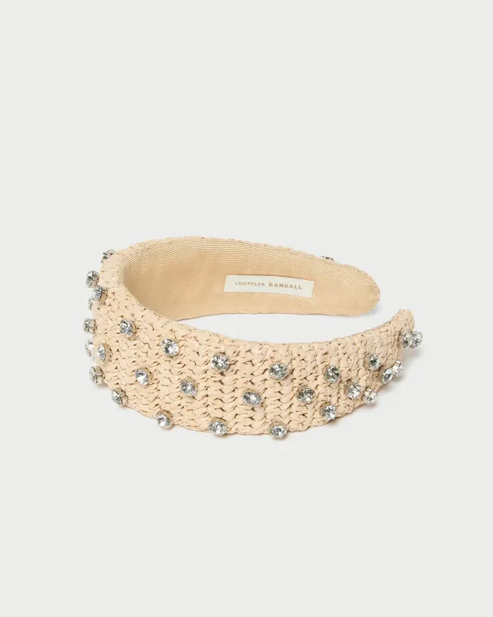Loeffler Randall Bellamy NaturalCrystal Puffy Headband I Hair Accessories I Accessory Women Accessories Loeffler Randall Bellamy NaturalCrystal Puffy Headband I Hair Accessories I Accessory Women Accessories