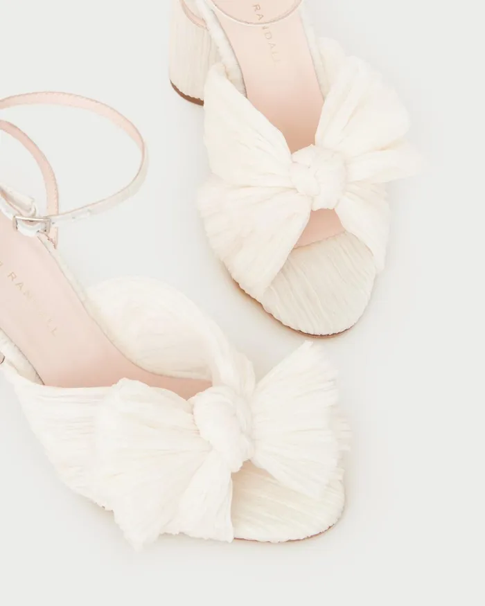 Loeffler Randall Camellia Bow Heel Pearl Women Heeled Sandals Loeffler Randall Camellia Bow Heel Pearl Women Heeled Sandals