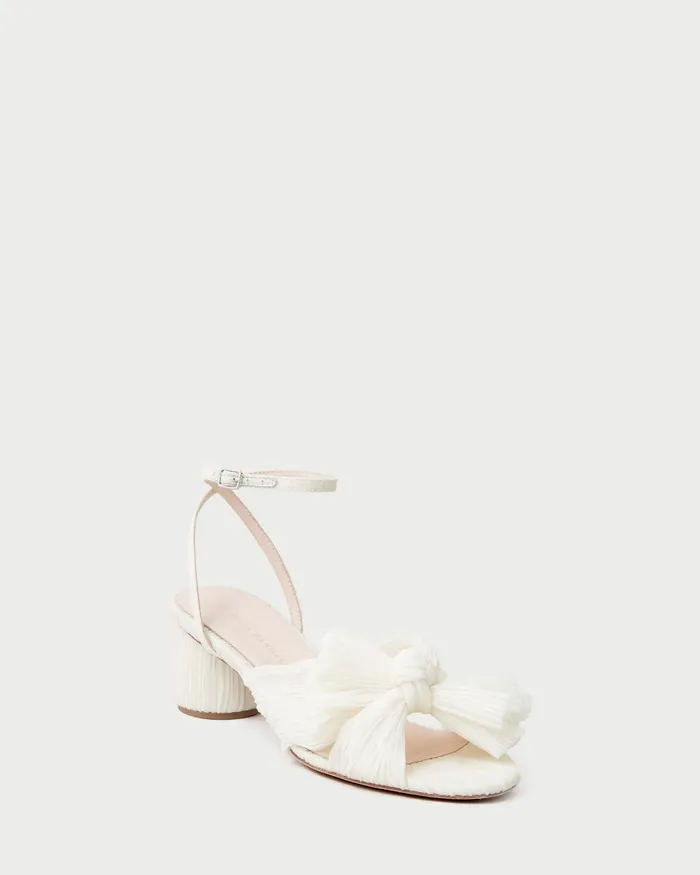 Loeffler Randall Dahlia Bow Low Heel With Women Heeled Sandals