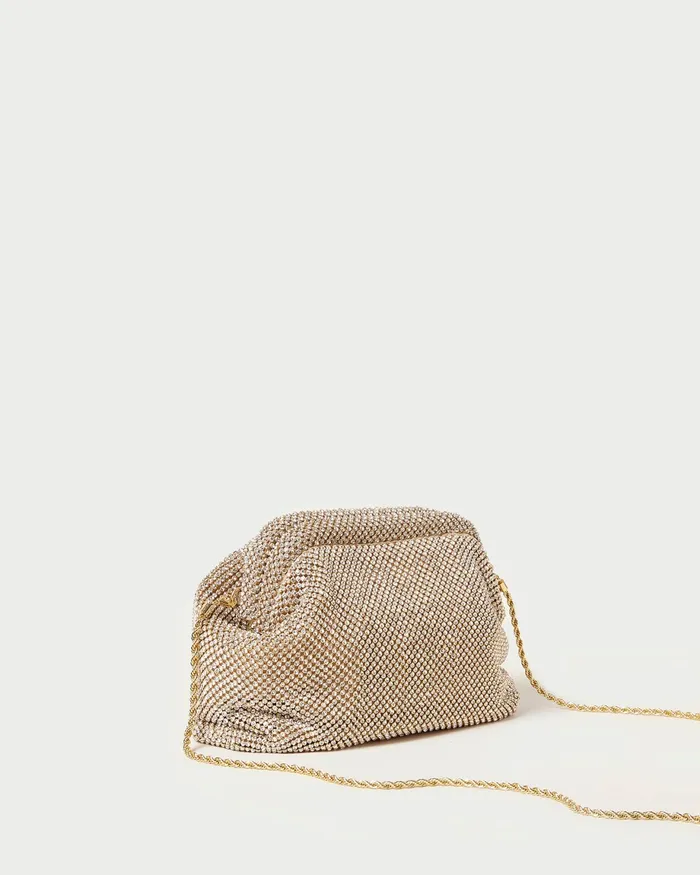 Loeffler Randall Doreen Gold Diamant Frame Pouch Women Clutches Loeffler Randall Doreen Gold Diamant Frame Pouch Women Clutches