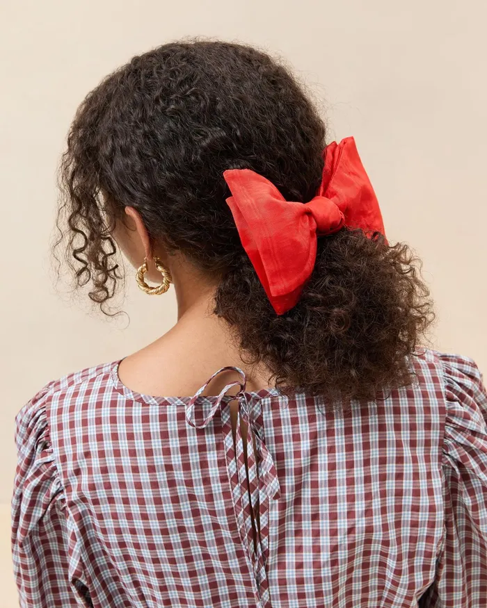 Loeffler Randall Eden Red Bow Hair Clip Women Accessories Loeffler Randall Eden Red Bow Hair Clip Women Accessories