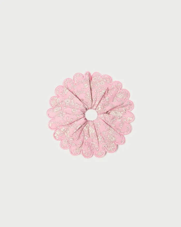 Loeffler Randall Frankie Red Gingham Scallop Scrunchie I Hair Accessories I Accessory Women Accessories
