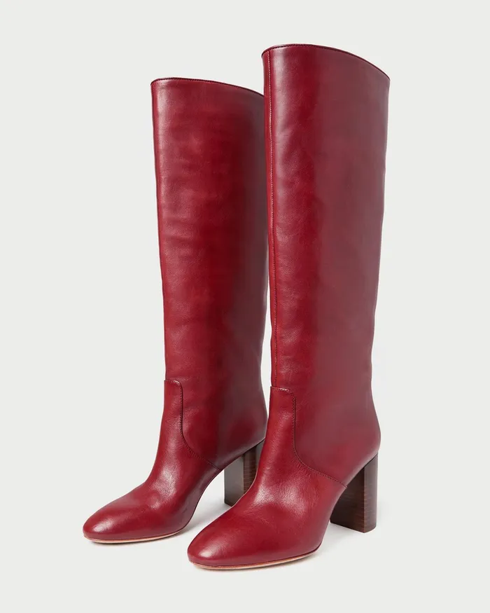 Loeffler Randall Goldy Wine Leather Tall Boot Women Boots Loeffler Randall Goldy Wine Leather Tall Boot Women Boots