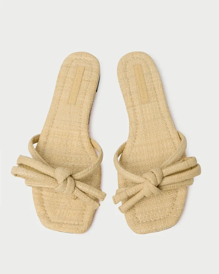 Loeffler Randall Hadley Natural Bow Sandal L Flat Sandals L Footwear Women Flat Sandals Loeffler Randall Hadley Natural Bow Sandal L Flat Sandals L Footwear Women Flat Sandals
