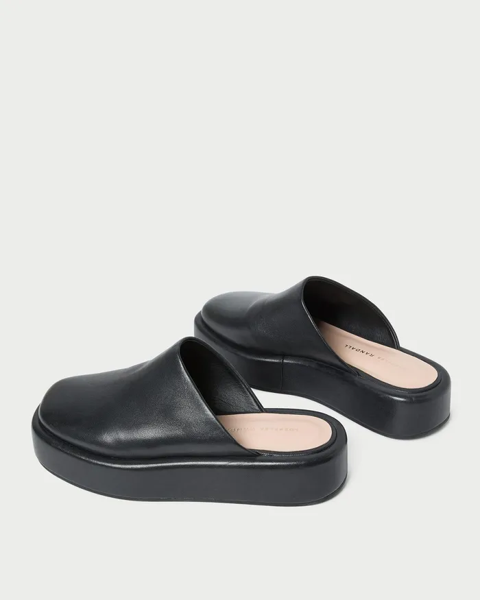 Loeffler Randall Haven Black Leather Mule Women Flats and Loafers Loeffler Randall Haven Black Leather Mule Women Flats and Loafers