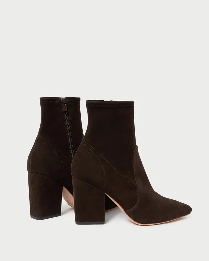 Loeffler Randall Isla Brown Suede Slim Bootie Women Boots Loeffler Randall Isla Brown Suede Slim Bootie Women Boots