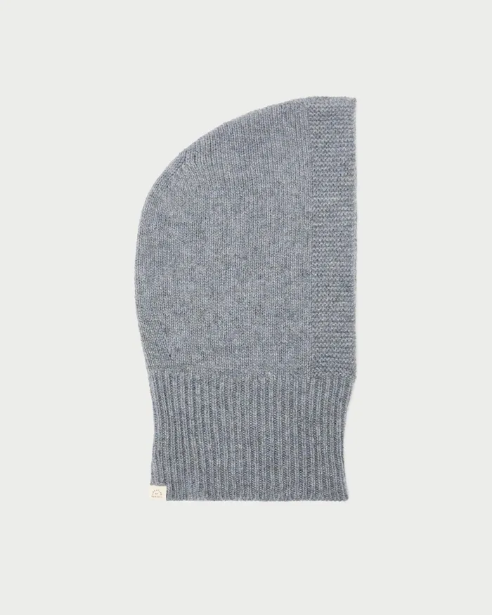 Loeffler Randall Jimi Grey Cashmere Balaclava Women Soft Accessories