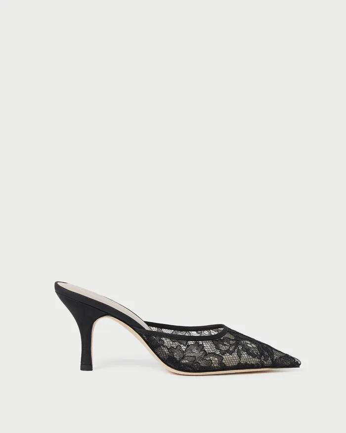 Loeffler Randall Layla Black Lace Mesh Mule L Pumps L Footwear Women Pumps and Mules Loeffler Randall Layla Black Lace Mesh Mule L Pumps L Footwear Women Pumps and Mules