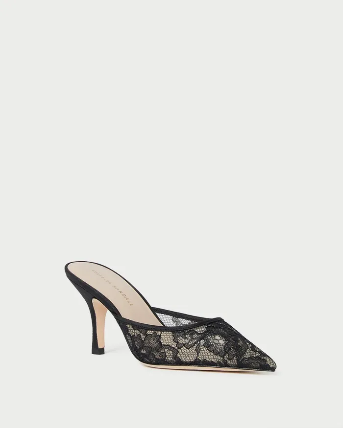 Loeffler Randall Layla Black Lace Mesh Mule L Pumps L Footwear Women Pumps and Mules Loeffler Randall Layla Black Lace Mesh Mule L Pumps L Footwear Women Pumps and Mules