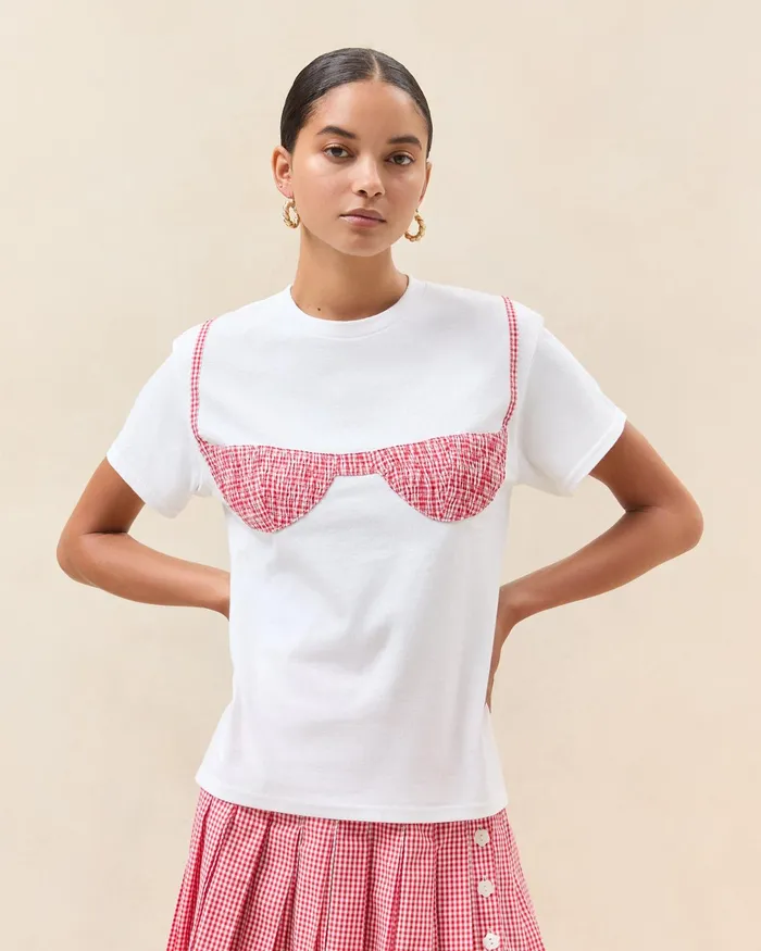 Loeffler Randall LR X Nikki Chasin Leopard Florida Tee Women Tops