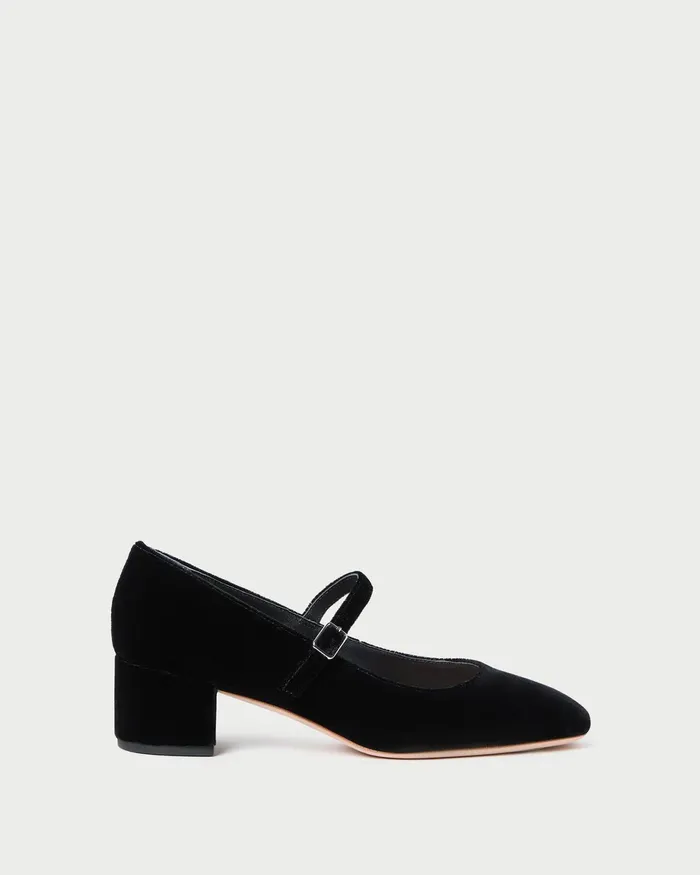 Loeffler Randall Lyra Black Mary Jane Pump Women Pumps and Mules