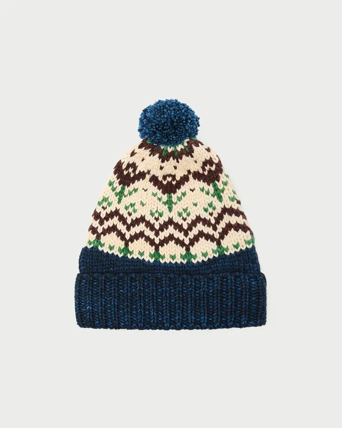 Loeffler Randall Macelyn Navy Tulip Beanie Women Soft Accessories