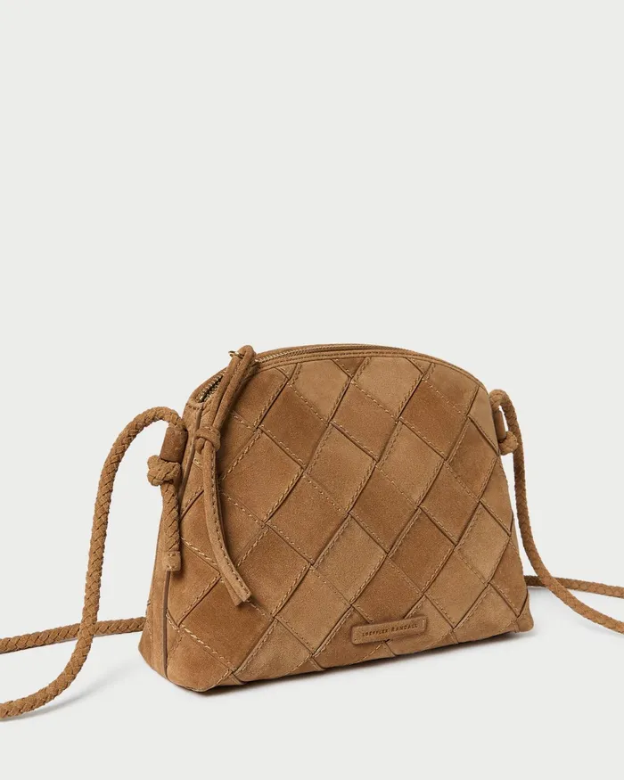 Loeffler Randall Mallory Toffee Woven Suede Crossbody I Crossbodies I Handbags Women Crossbodies Loeffler Randall Mallory Toffee Woven Suede Crossbody I Crossbodies I Handbags Women Crossbodies
