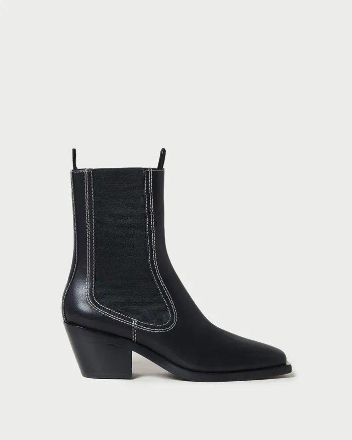 Loeffler Randall Nat Black Mid Western Boot I Ankle Boots I Footwear Women Boots Loeffler Randall Nat Black Mid Western Boot I Ankle Boots I Footwear Women Boots
