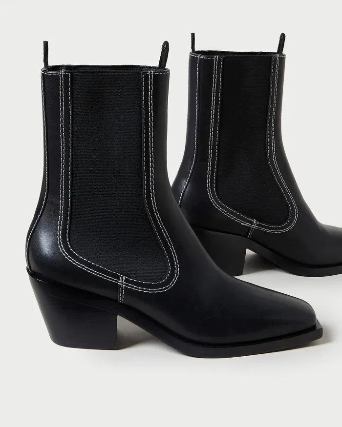 Loeffler Randall Nat Black Mid Western Boot I Ankle Boots I Footwear Women Boots Loeffler Randall Nat Black Mid Western Boot I Ankle Boots I Footwear Women Boots