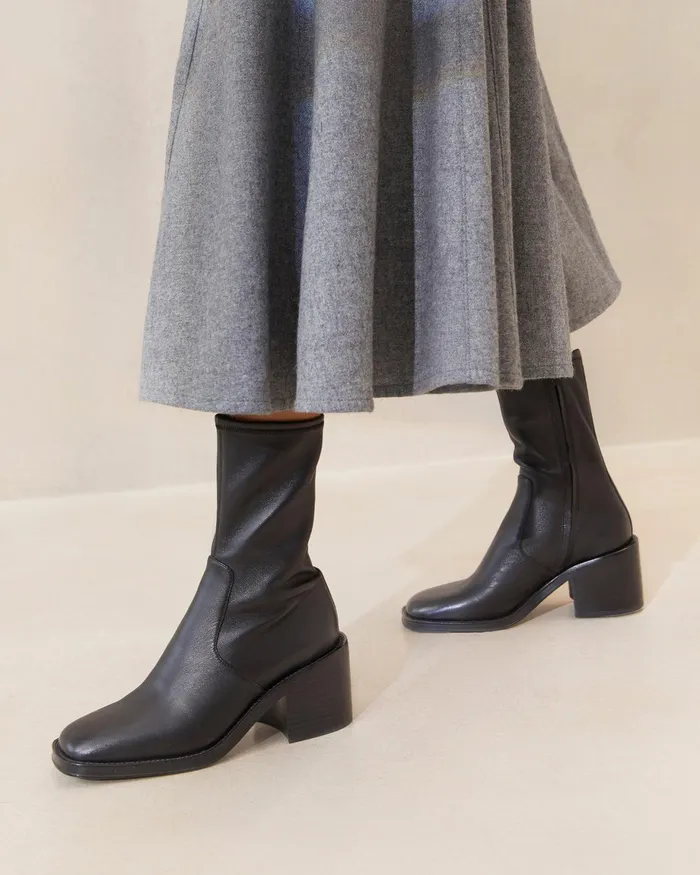 Loeffler Randall Nolan Black Stretch Bootie L Ankle Boots L Footwear Women Boots Loeffler Randall Nolan Black Stretch Bootie L Ankle Boots L Footwear Women Boots