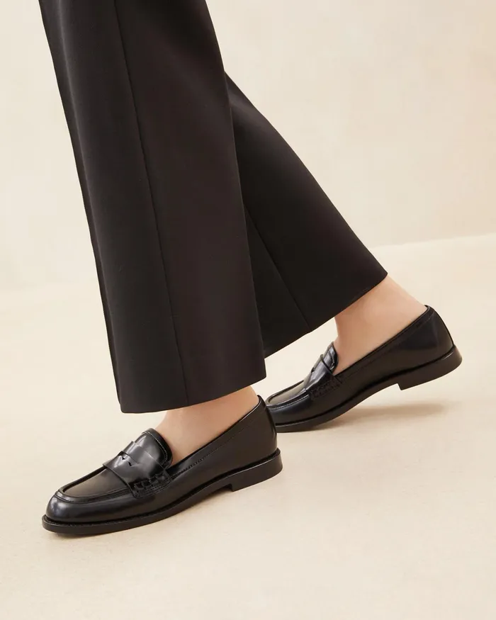 Loeffler Randall Rachel Black Leather Loafer Women Flats and Loafers Loeffler Randall Rachel Black Leather Loafer Women Flats and Loafers