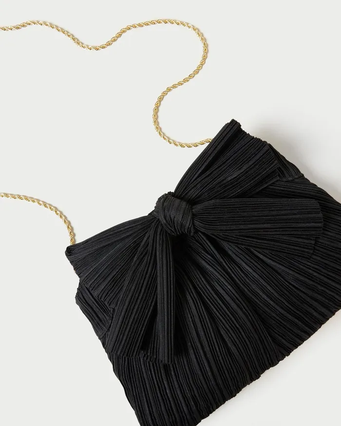 Loeffler Randall Rayne Black Bow Clutch I Clutches I Handbags Women Clutches