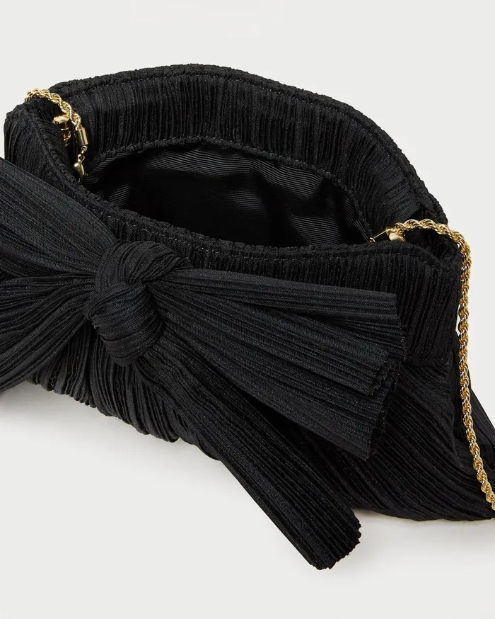 Loeffler Randall Rayne Black Bow Clutch I Clutches I Handbags Women Clutches