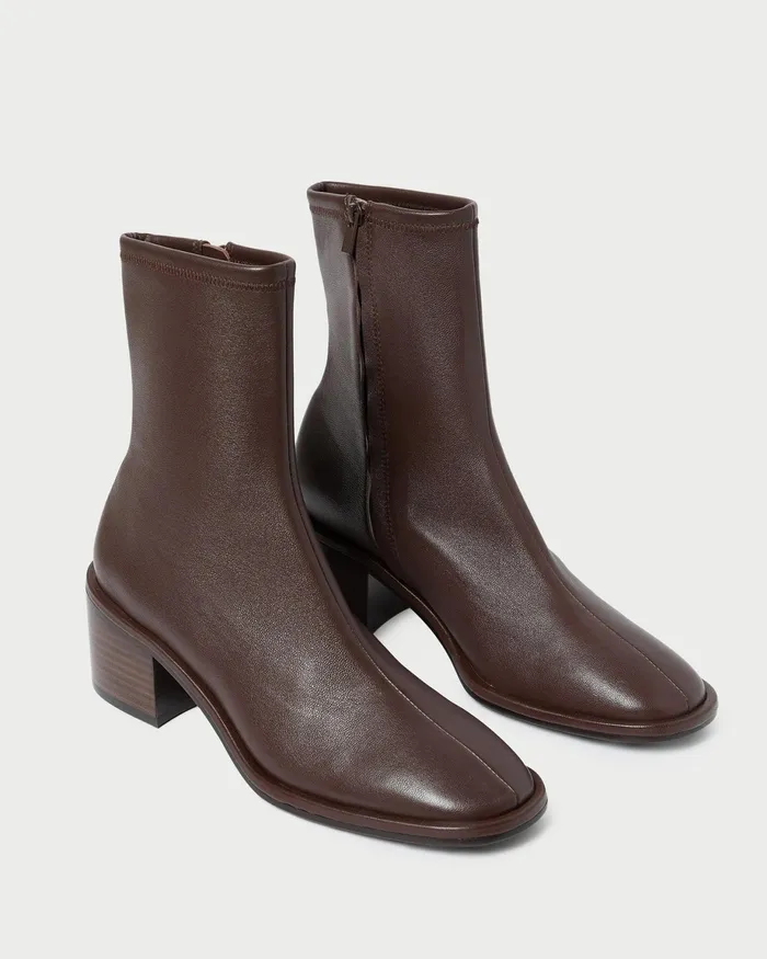 Loeffler Randall Roxy Espresso Block Heel Bootie Women Boots Loeffler Randall Roxy Espresso Block Heel Bootie Women Boots