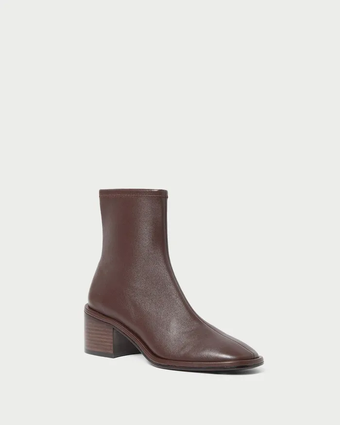 Loeffler Randall Roxy Espresso Block Heel Bootie Women Boots Loeffler Randall Roxy Espresso Block Heel Bootie Women Boots