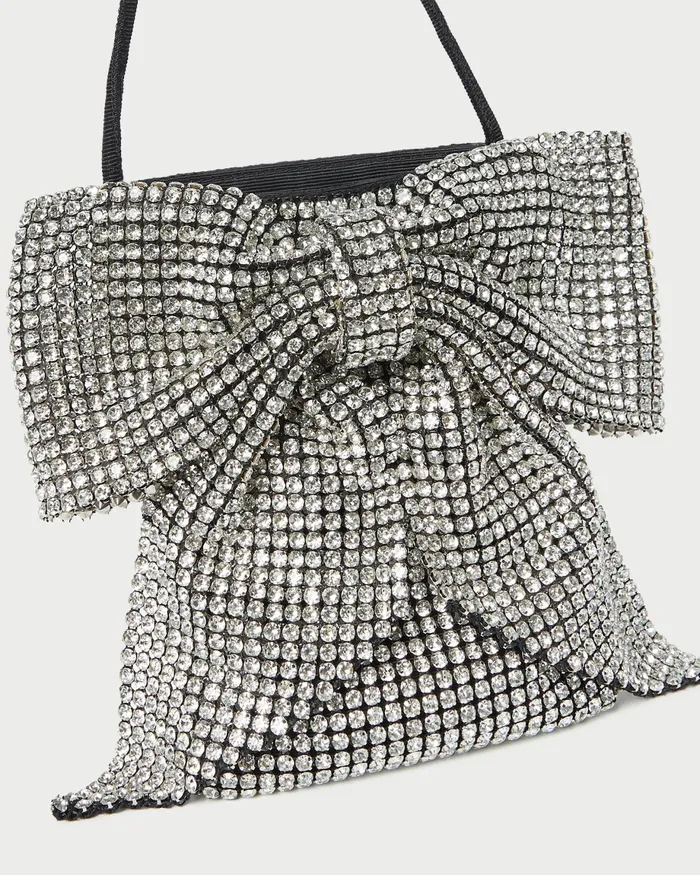 Loeffler Randall Violet Silver Diamant Bow Crossbody L Crossbodies L Handbags Women Crossbodies Loeffler Randall Violet Silver Diamant Bow Crossbody L Crossbodies L Handbags Women Crossbodies