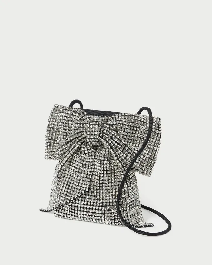 Loeffler Randall Violet Silver Diamant Bow Crossbody L Crossbodies L Handbags Women Crossbodies Loeffler Randall Violet Silver Diamant Bow Crossbody L Crossbodies L Handbags Women Crossbodies