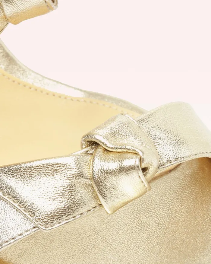 Lolita Block 90 Metallic Golden 8211 Gold Heels Gold Women Alexandre Birman Sandals