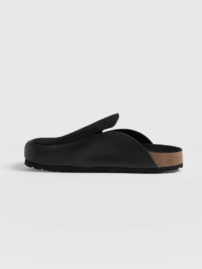 Lottie Studded Clogs 8211 Black Black Women Saint And Sofia All Sandals