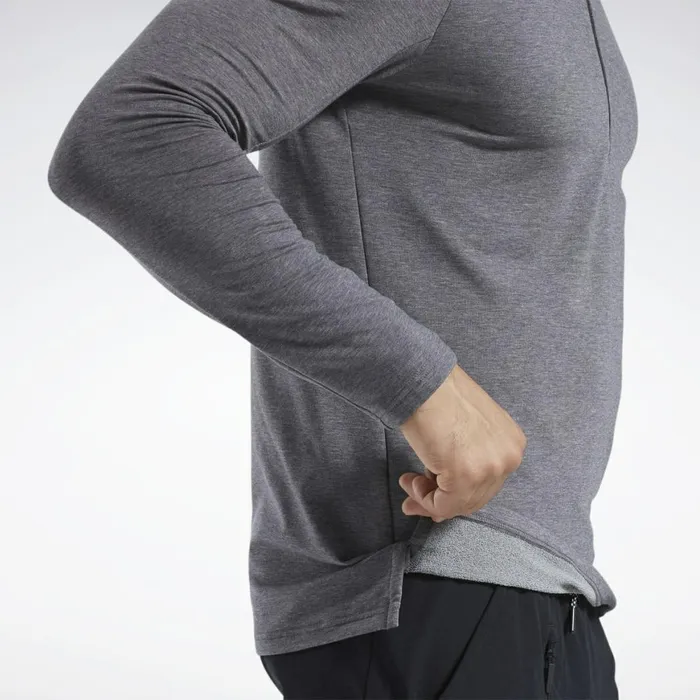 Loungewear Mens Reebok ActivchillCotton QuarterZip Top Black