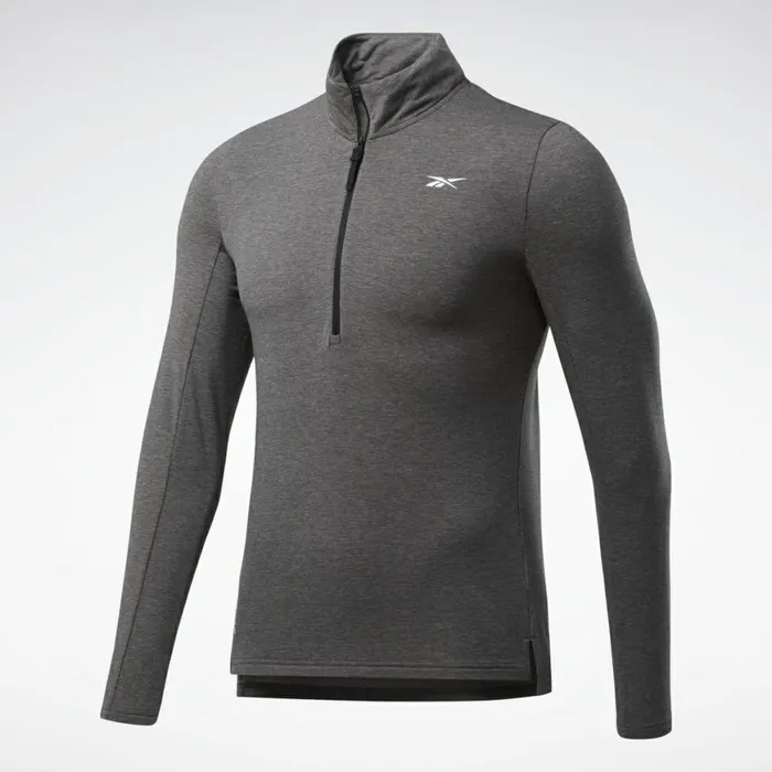 Loungewear Mens Reebok ActivchillCotton QuarterZip Top Black