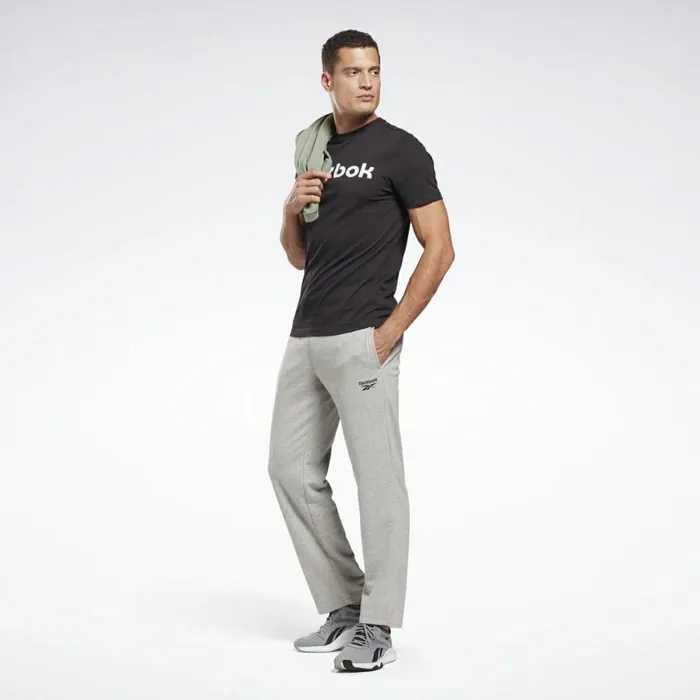Loungewear Mens Reebok Identity Open Hem Pants Medium Grey Heather