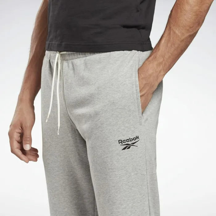 Loungewear Mens Reebok Identity Open Hem Pants Medium Grey Heather