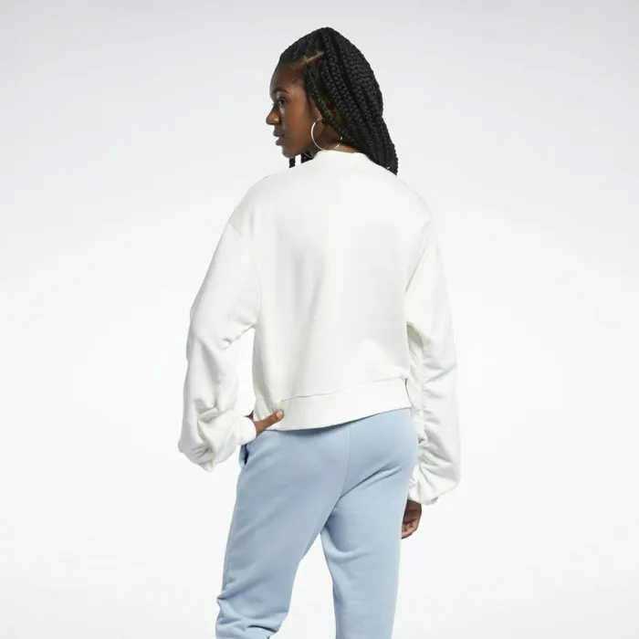 Loungewear Womens Reebok Classics Mock Neck Sweatshirt Chalk