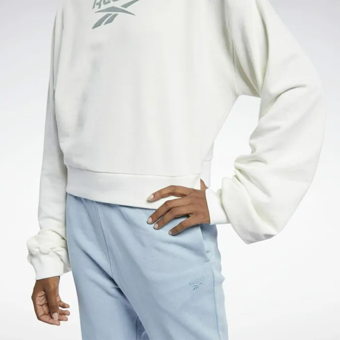 Loungewear Womens Reebok Classics Mock Neck Sweatshirt Chalk