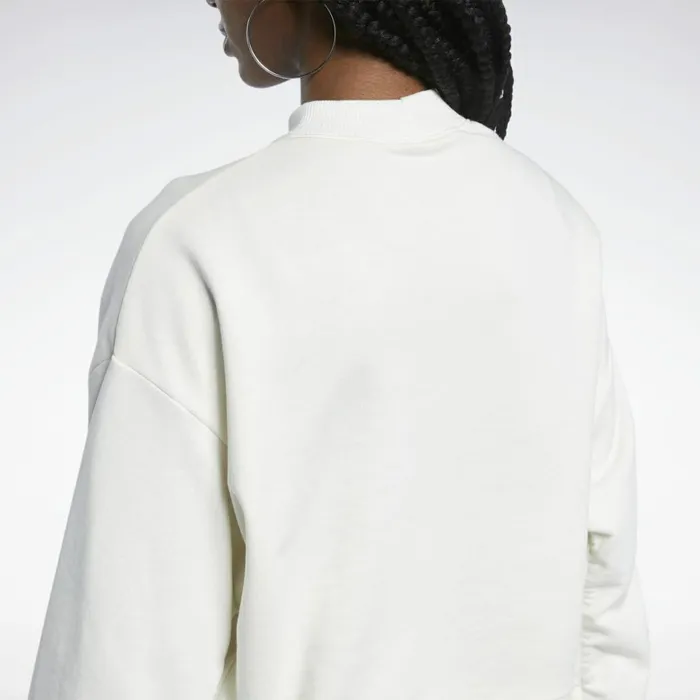Loungewear Womens Reebok Classics Mock Neck Sweatshirt Chalk