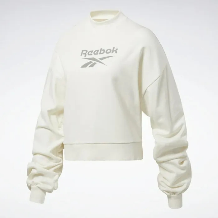 Loungewear Womens Reebok Classics Mock Neck Sweatshirt Chalk