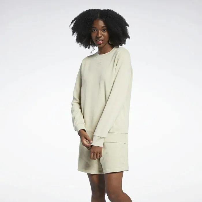 Loungewear Womens Reebok Classics Natural Dye Crew Sweatshirt Stucco