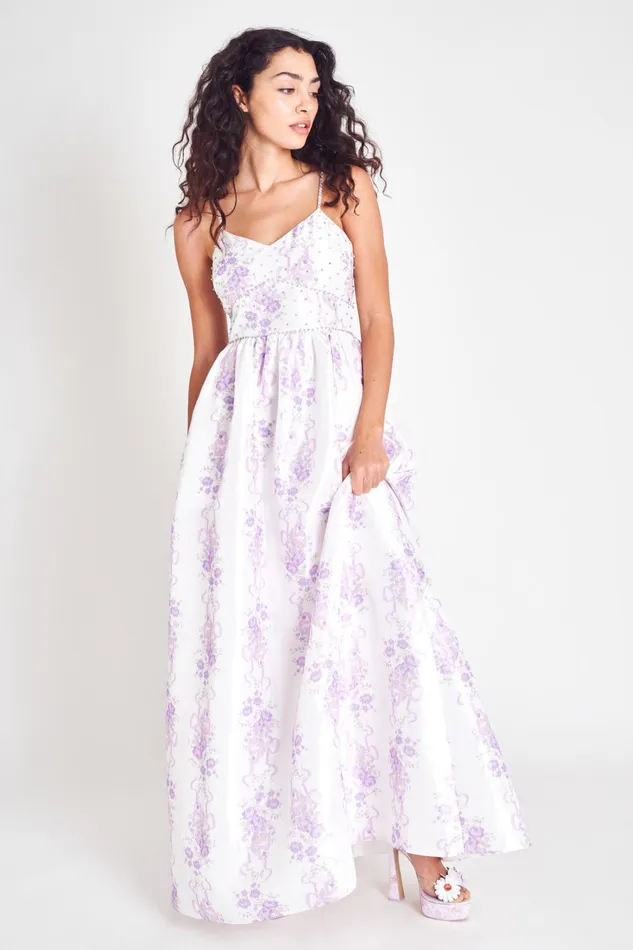 LoveShackFancy Dresses Womens Alta Maxi Dress FRENCH LILAC
