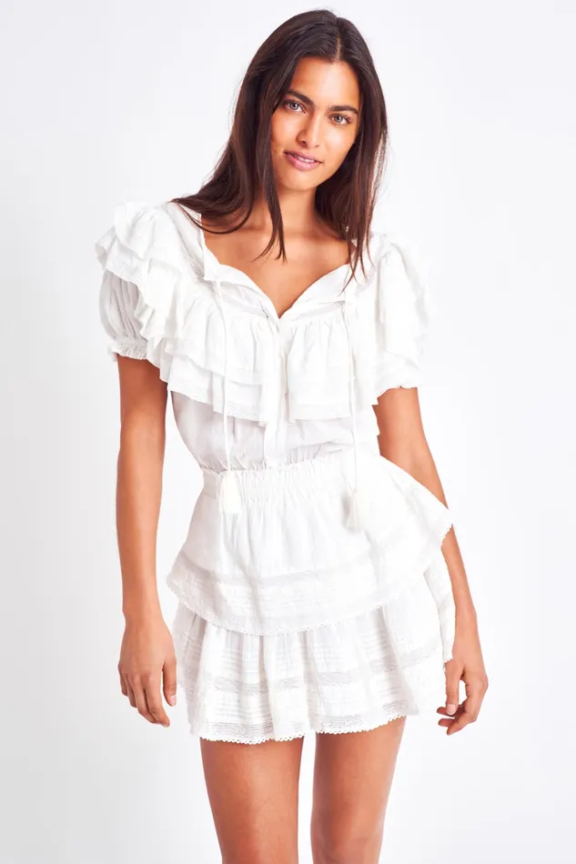 LoveShackFancy Dresses Womens Liv Dress ANTIQUE WHITE