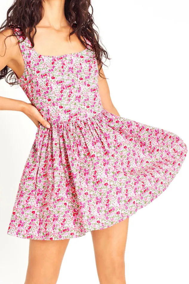 LoveShackFancy Dresses Womens LoveShackFancy X Liberty Zane Dress STRAWBERRY JAM LoveShackFancy Dresses Womens LoveShackFancy X Liberty Zane Dress STRAWBERRY JAM
