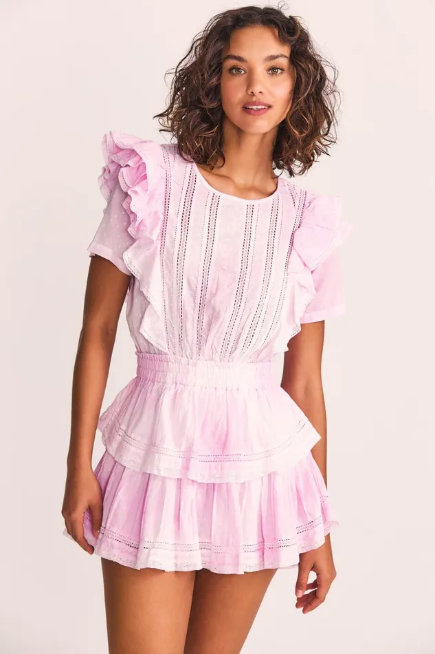 LoveShackFancy Dresses Womens Natasha Mini Dress 8211 PEONY PINK PEONY PINK 8211 PEONY PINK LoveShackFancy Dresses Womens Natasha Mini Dress 8211 PEONY PINK PEONY PINK 8211 PEONY PINK